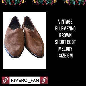 VINTAGE | ELLEMENNO | BROWN  SHORT BOOT | MELODY SIZE 6M